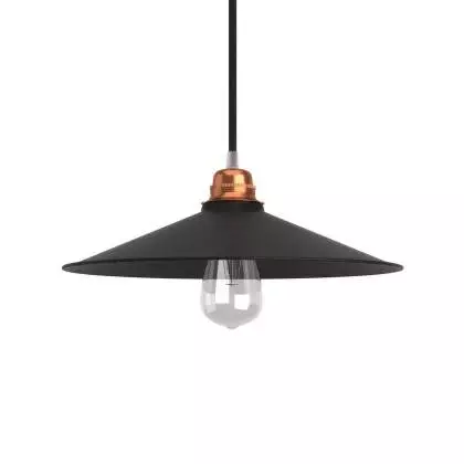 Lampenschirm Swing aus lackiertem Metall mit  E27 Anschluss
