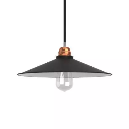 Lampenschirm Swing aus lackiertem Metall mit  E27 Anschluss
